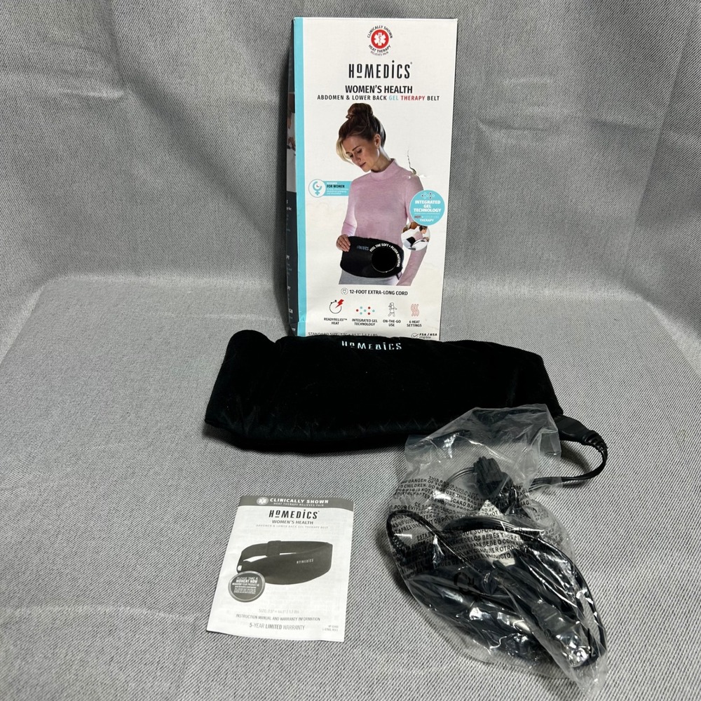 HoMedics Gel Therapy Belt Women Standard Black Abdomen & Lower Back HP-G54DJ